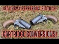 1851 Navy Pepperbox Pistols Custom Conversions with Engraving by Willy B. Infamous!