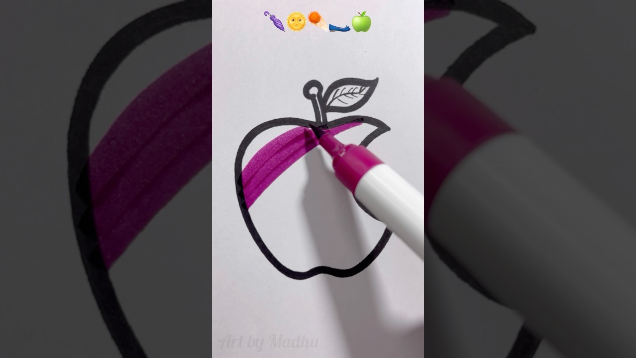 🌂🌞☄️🥿🍏 Увлекательное рисование 