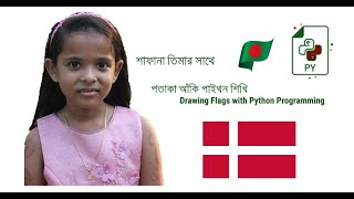 পাইথন দিয়ে ডেনমার্কের পতাকা আঁকি (Drawing the flag of Denmark with Python) – TalhaTraining