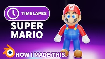 HOW I MADE SUPER MARIO IN BLENDER | BLENDER CHARACTER MODELING TIMELAPES
