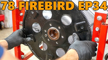 454 Engine Swap: Drilling Flexplate, Shimming Starter, and Weighing Engine (78 Firebird Ep.34)