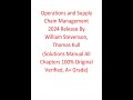 Solutions Manual For OperATIons And Supply Chain Management 15th Edition By William J Stevenson
