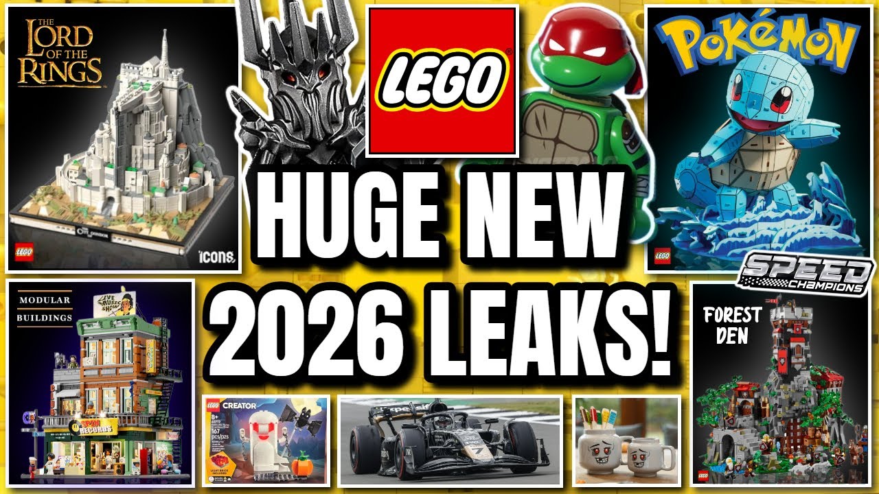 НОВЫЕ УТЕЧКИ LEGO! (Властелина колец, Модульный, Покемон, Чемпионы скорости и многое другое!)