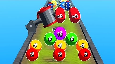 2048 Ball Run Game: Ball Run 2048 All Levels Gameplay Android iOS