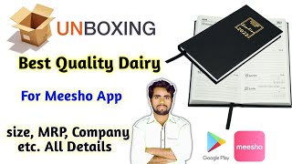 #unboxing Best and Soft paper B5 size Dairy For Meesho Shopping app Successful Order #ar_jobtech screenshot 5
