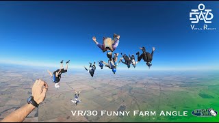 VR/360 Angle skydive, HU outside camera Funny Farm