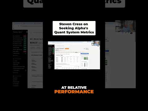 Seeking Alpha's Quant System: Utilizing Factor Grades #shorts
