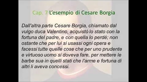 Quando Machiavelli incontra Cesare Borgia?