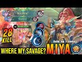 Where My SAVAGE!! Miya Insane 28 Kills with MANIAC!! - Build Top 1 Global Miya ~ MLBB Mp3 Song