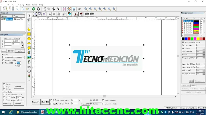 EZCAD2 Bitmap Image Picture Marking Tutorial