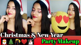 Christmas / Holiday Makeup Tutorial | Classic Red Lip Makeup | Winters Makeup Look