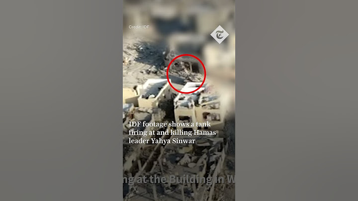 IDF releases footage of tank firing at  Hamas Leader Yahya Sinwar