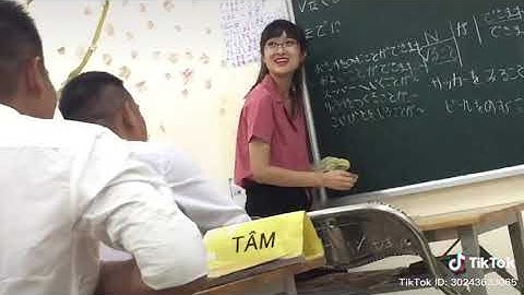 Cô giáo dạy tiếng nhật bọn em