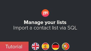 Import a contact list via SQL__SUBTITLES: ES, DE, PT, EN