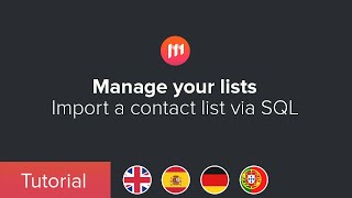 Import a contact list via SQL__SUBTITLES: ES, DE, PT, EN