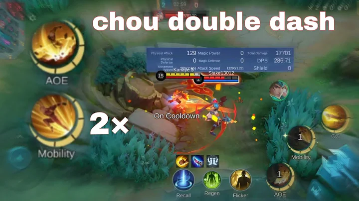 Chou double dash tutorial 2025 😱😎#mlbb