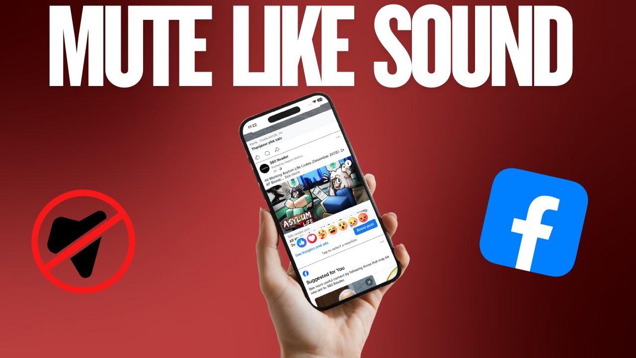 How to Mute Facebook Like Sound on iPhone or Android - YouTube
