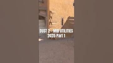 Cs2 Dust 2 - Mid Utilities 2025! Part 1 - #cs2  #csgo #counterstrike