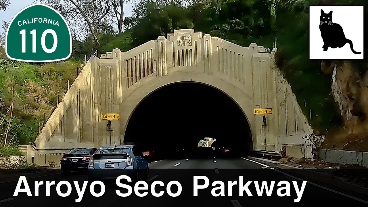 Driving LA's historic Arroyo Seco Parkway - CA 110 | Original soundtrack