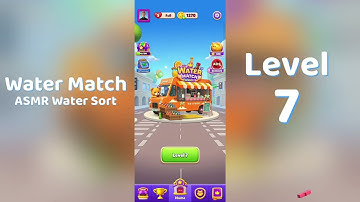 Water Match Level 7 Walkthrough 💧🎮 | Water Match ASMR Water Sort | Solutionguruji