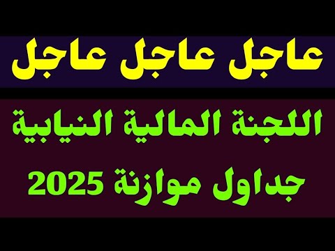 عاجل الآن اللجنة المالية النيابية ارسال جداول موازنة 2025 الى البرلمان