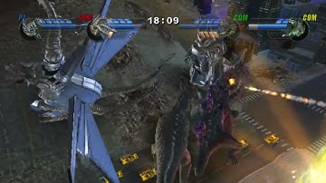 Godzilla unleashed Fights Kiryu vs Mecha King Ghidorah vs Varan vs Godzilla 2000