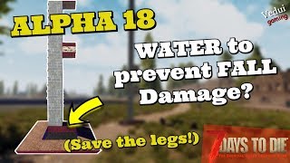 7 Days to Die Guide | WATER to prevent FALL Damage? @Vedui42 ✔️