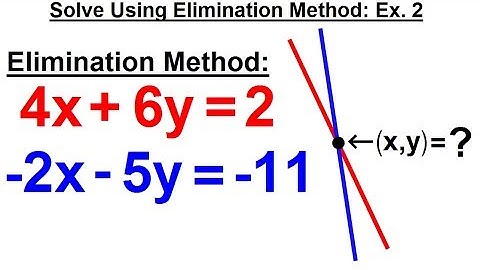 Algebra - Ch. 34: Solving System of Linear Equations (17 of 31) x=?, y=? Elimination Method: Ex. 2