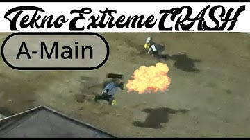 Extreme crash on my first eBuggy race A-Main Tekno EB48 2.0