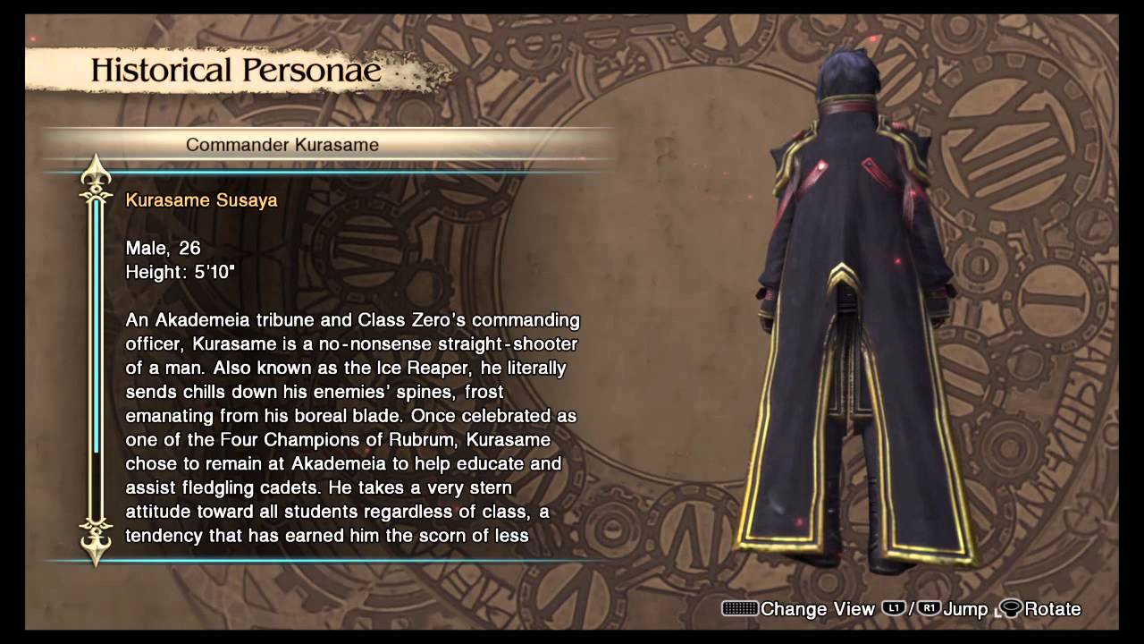 FINAL FANTASY TYPE-0 HD Kurasame reference