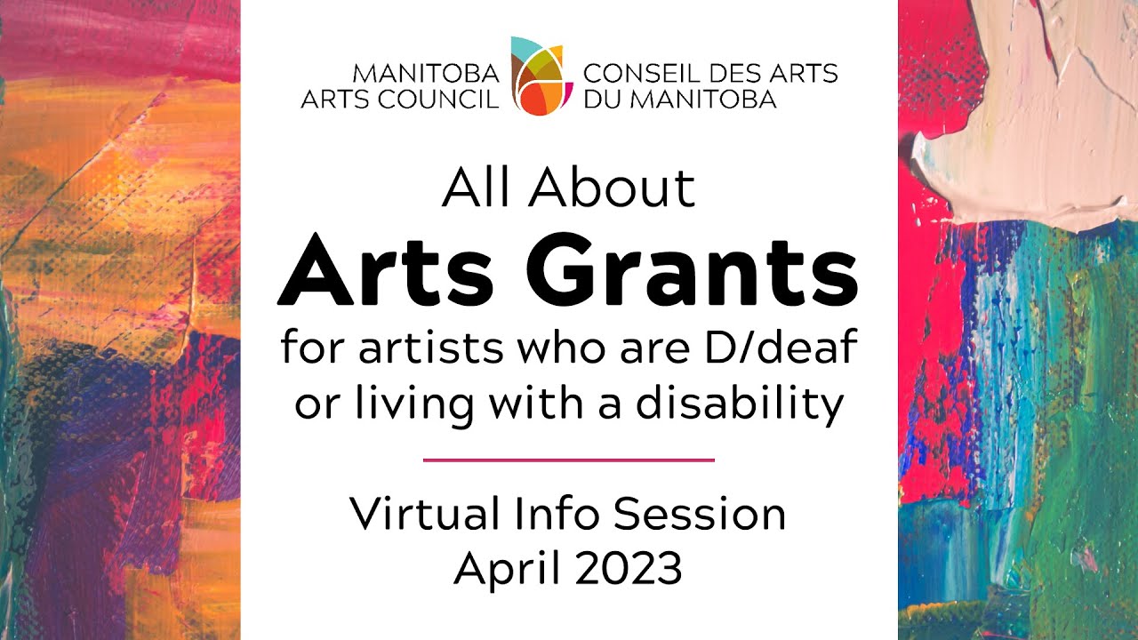 All About Arts Grants for artists who are Deaf or living with a disability