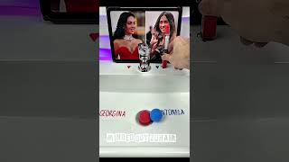 Challenge between Ronaldo wife vs Messi wife #usashorts #ronaldo #challenge #messi