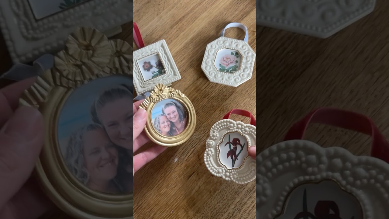 Thrift Flip Mini Frames Into Personalized Ornaments for Your Tree