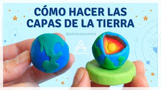 Cómo hacer el PLANETA TIERRA | Las CAPAS de la TIERRA | Cómo hacer las capas de la tierra muy fácil