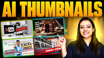 Make VIRAL Youtube THUMBNAILS using FREE AI Tools | Thumbnail using AI | Ritika AI