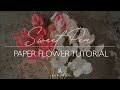 Crepe paper sweet pea flower tutorial