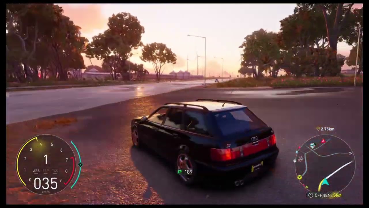 Mit einem kombi 300 sachen