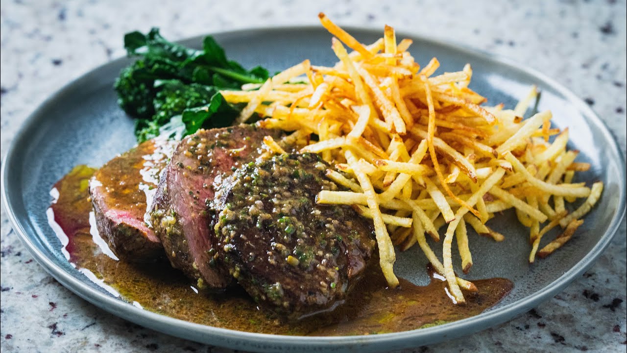 Fillet steak with Cafe de Paris butter recipe - YouTube