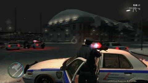 Intense LCPD vs gang gunfight in GTA IV LCPDFR