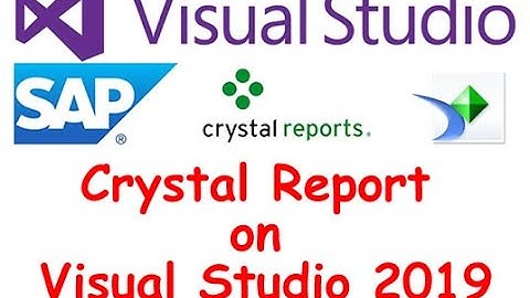 How to install SAP Crystal report for Visual Studio 19