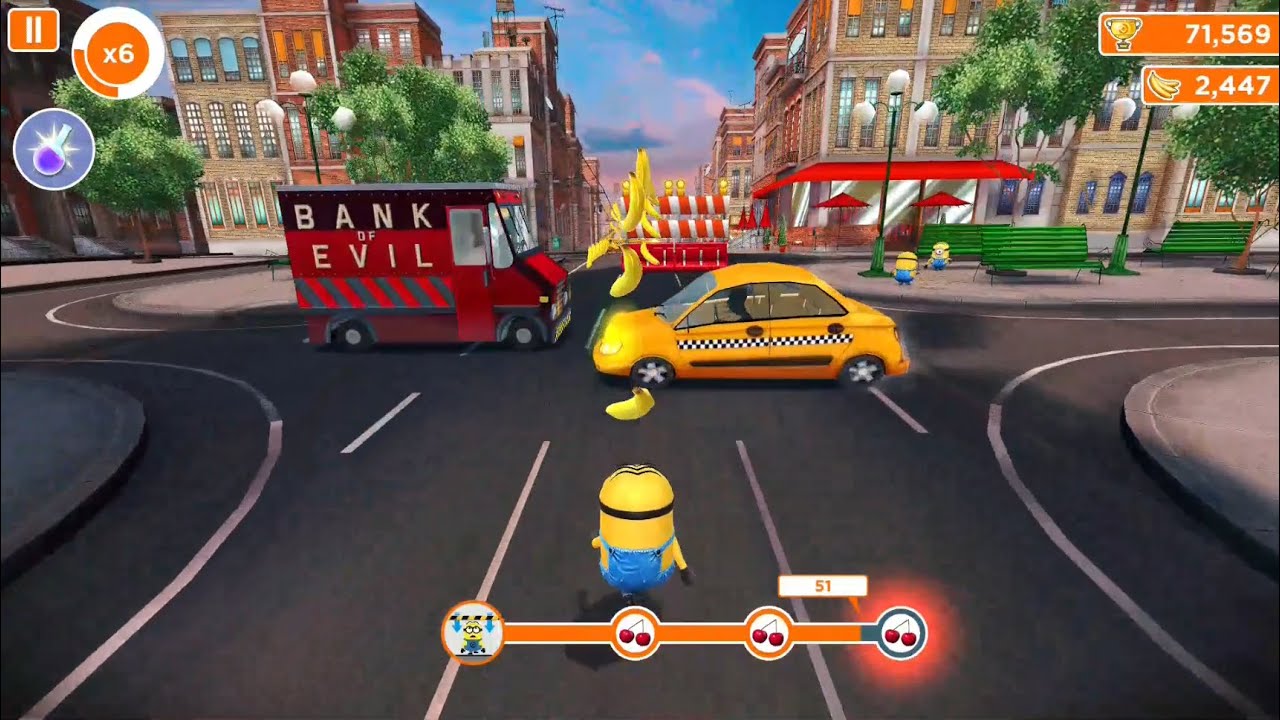 Despicable Me: Minion Rush - Downtown Gameplay