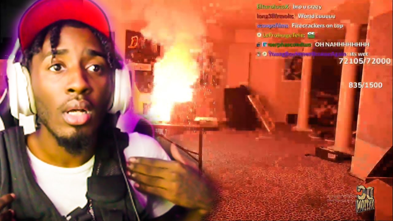 Devonte Cenat Reacts To Kai Cenat Blowing Up A Pumpkin In the AMP HOUSE