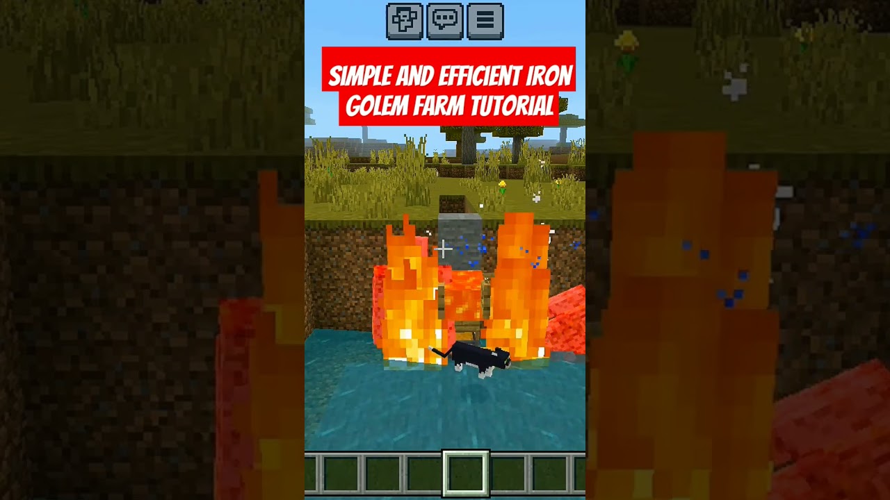 Click on realted short option for iron golem farm tutorial 