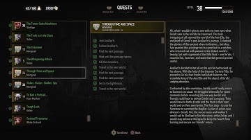QUESTS: Through Time and Space (Witcher 3 In-Game Lore Read Aloud)