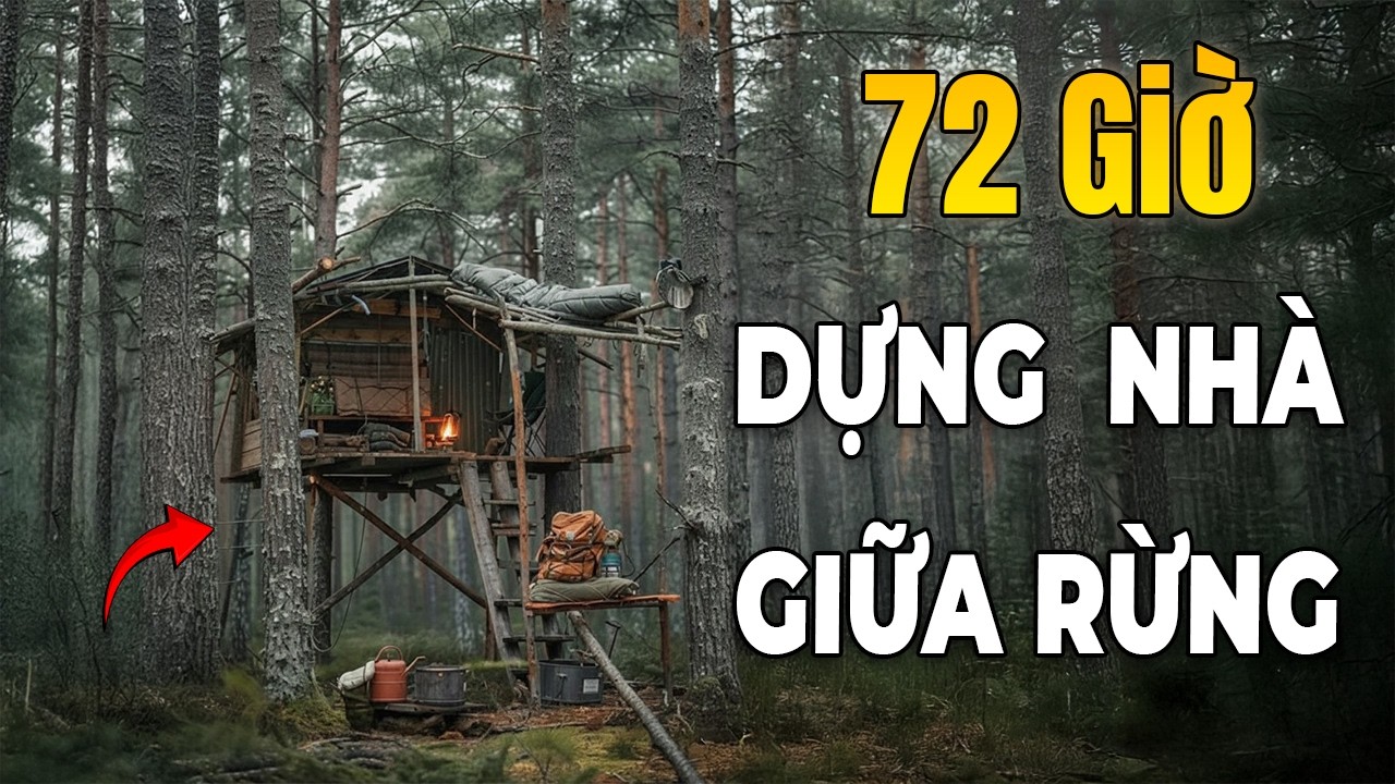 72 Giờ Sinh Tồn Giữa Rừng – Tự Dựng Nhà Để Sống Sót !