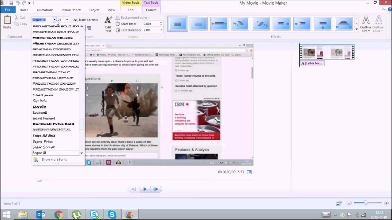 How To Blur A Part Of A Video In Windows Movie Maker YouTube
