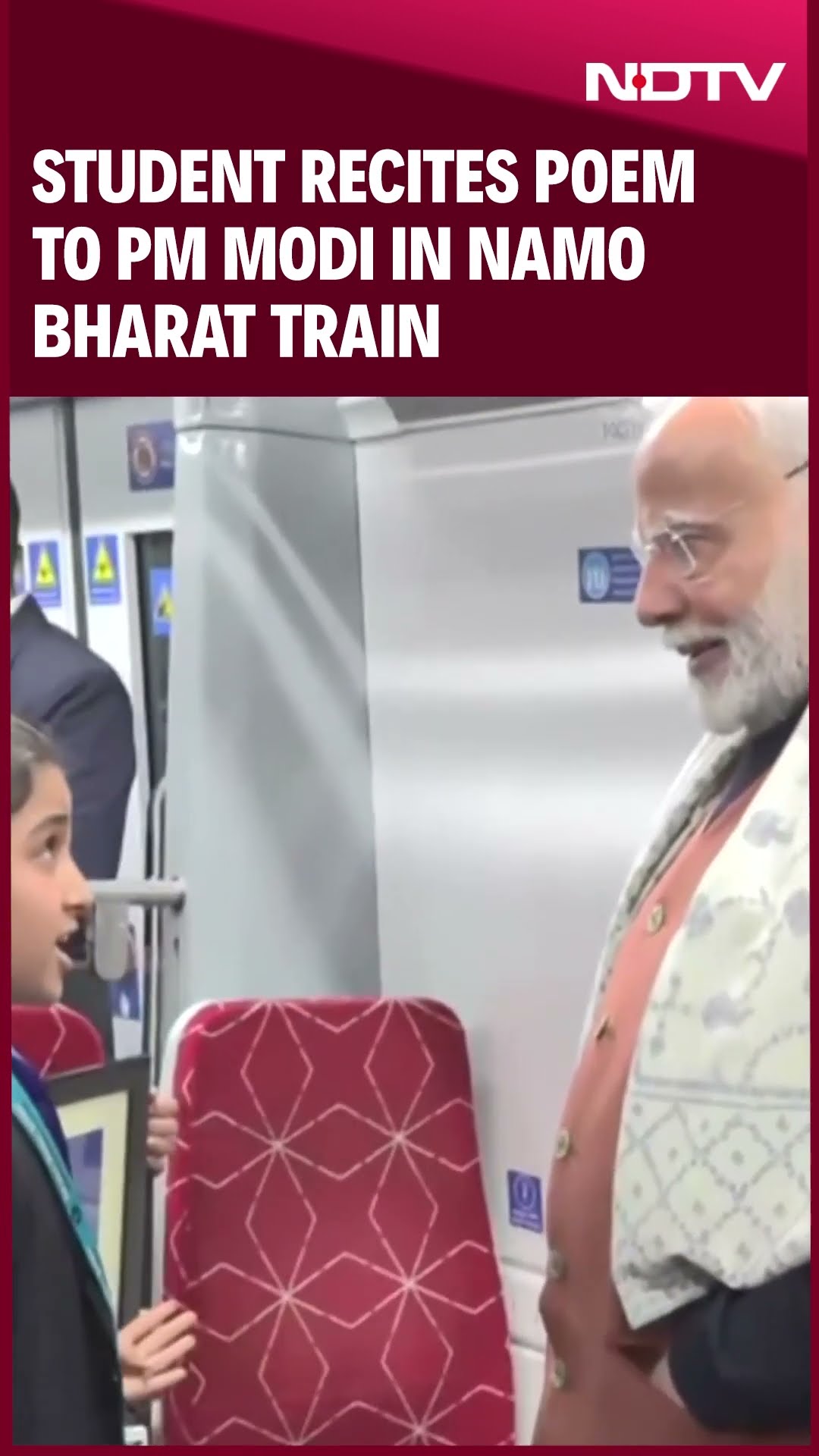 PM Modi News | Student Recites Poem To PM Modi In Namo Bharat Train