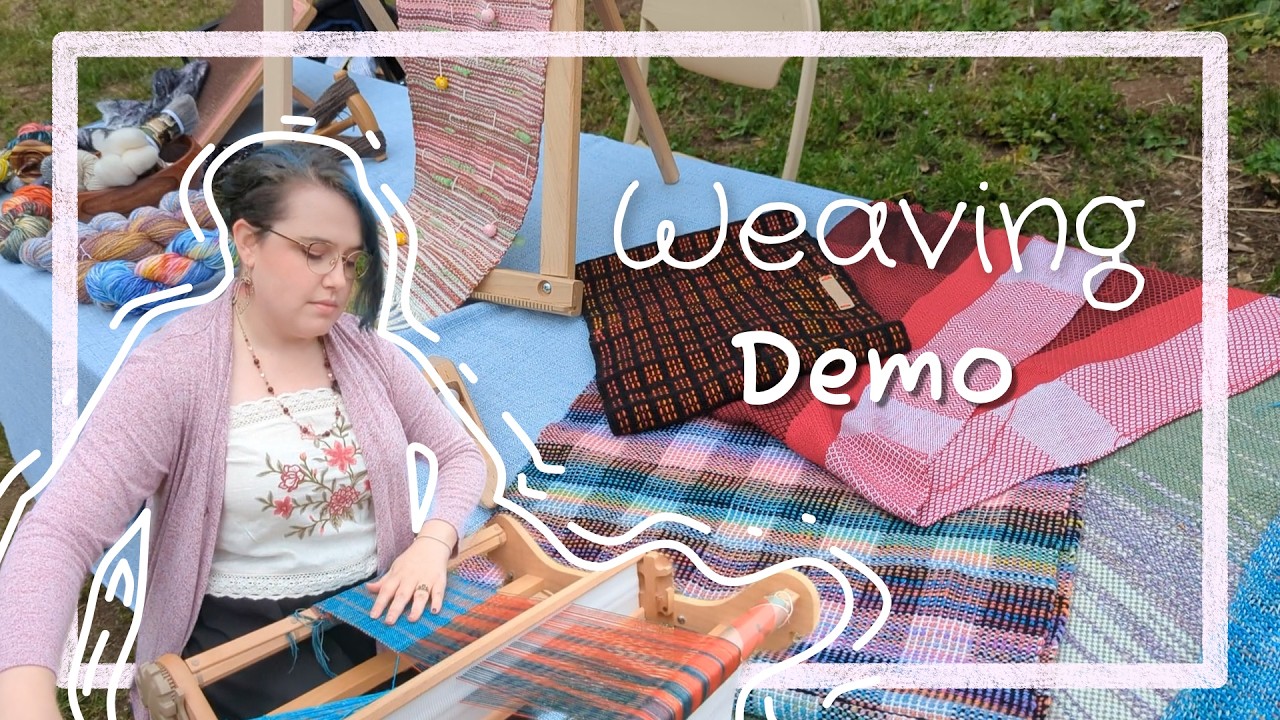 Art Vlog | I demonstrated at a Fiber Arts Festival! | Craft with Me