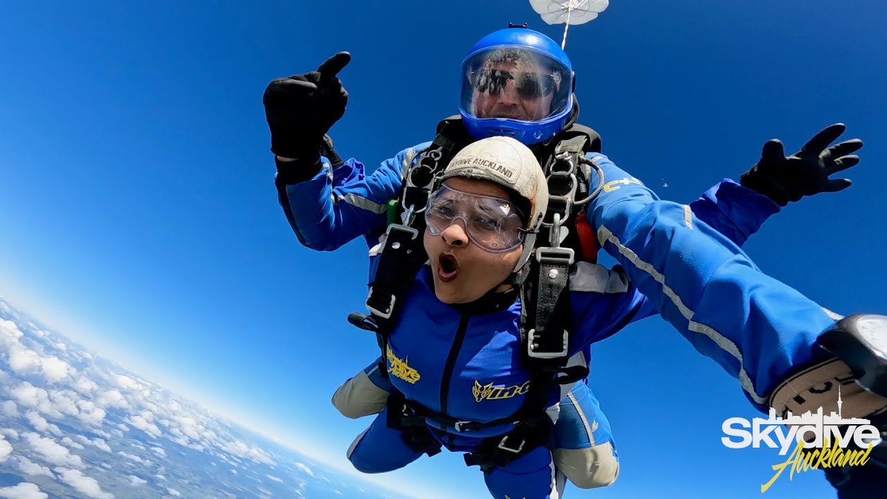Princia Chiniwal Skydive Auckland from 18,000 feet 🪂