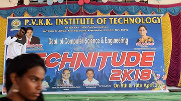 Pvkk technitude 2k18 CSE branch performance